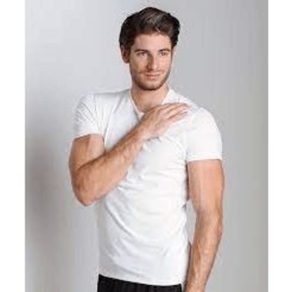 NEW Mens Large UNDER ARMOUR Original Fitted Crew Neck Tee 1230360 100 White - Picture 2 of 3